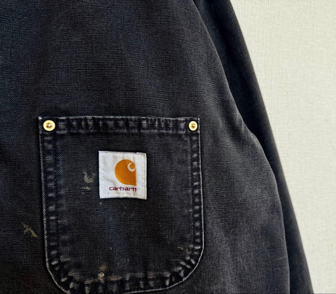 超スペシャル 80s 星タグ アメリカ製 カーハート チョアコート 46 黒