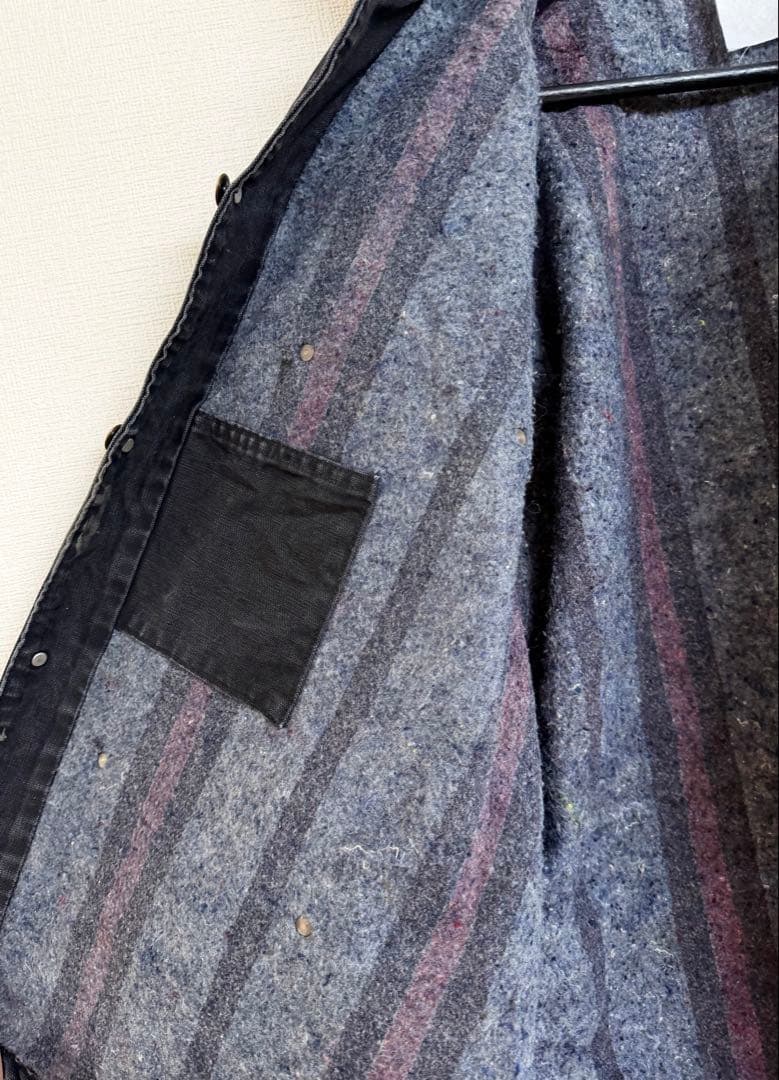 超スペシャル 80s 星タグ アメリカ製 カーハート チョアコート 46 黒