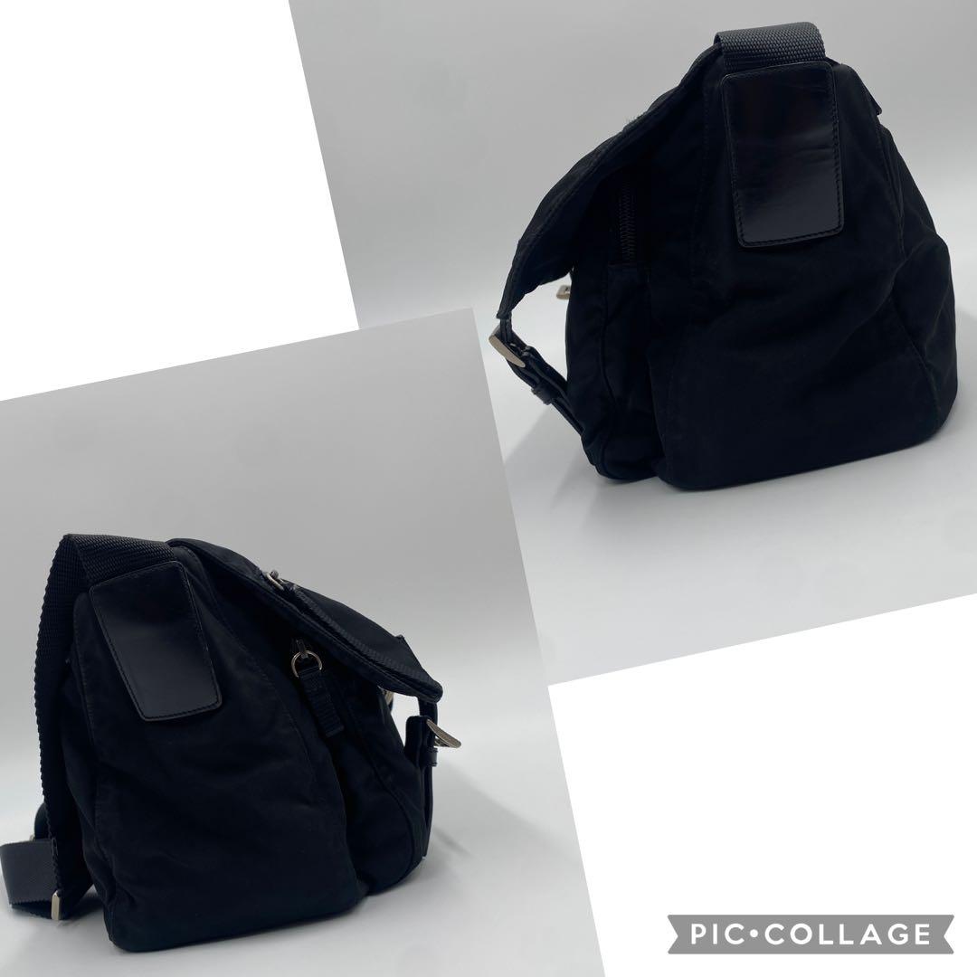 美品 プラダ テスートナイロン メッセンジャー ショルダーバッグ クロスボディ