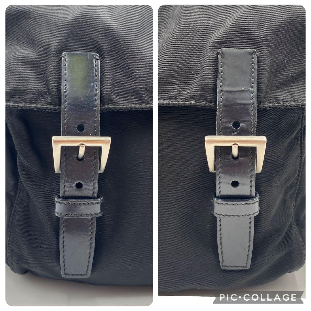 美品 プラダ テスートナイロン メッセンジャー ショルダーバッグ クロスボディ