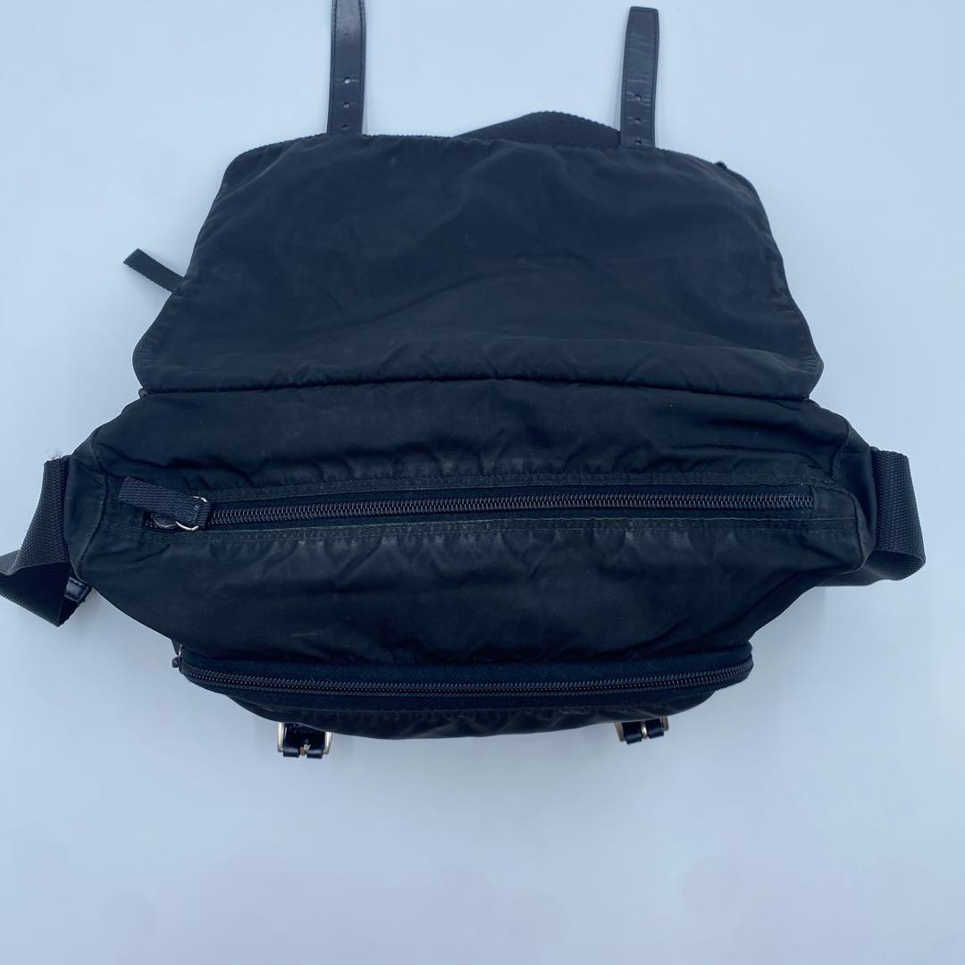 美品 プラダ テスートナイロン メッセンジャー ショルダーバッグ クロスボディ