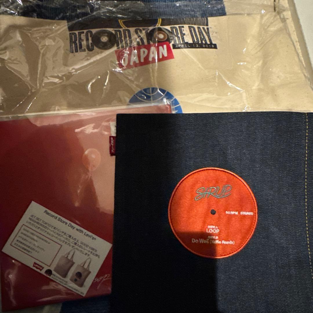 非売品 7インチ LOOP SIRUP levi's コラボ 限定 ジーンズ生地