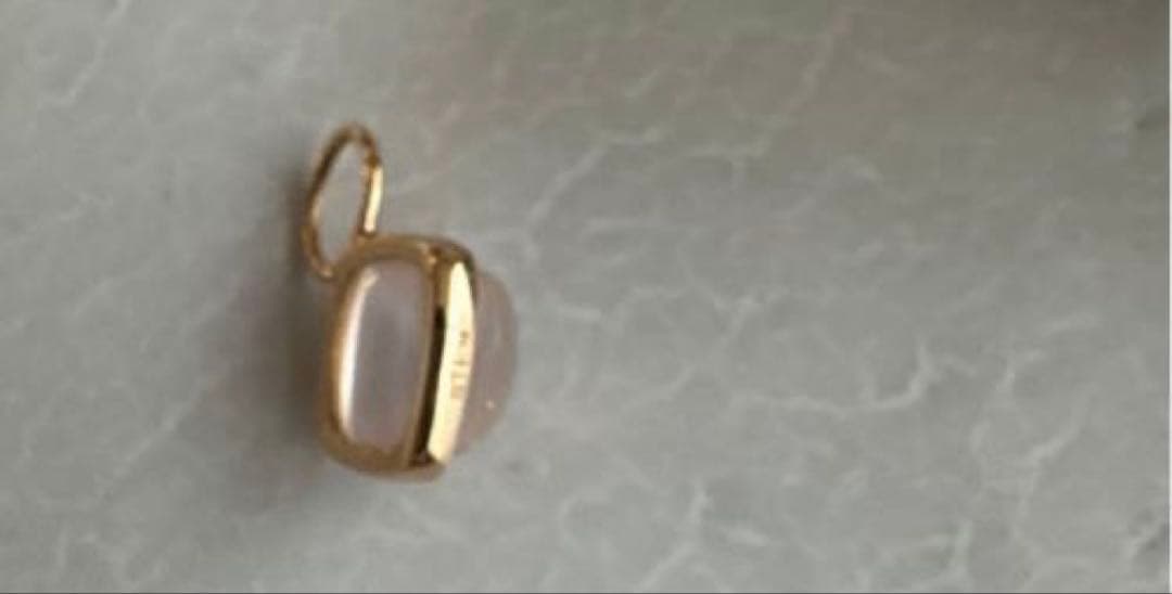 極美品✨各2.5ct✨K18PG ローズクォーツチャーム✨