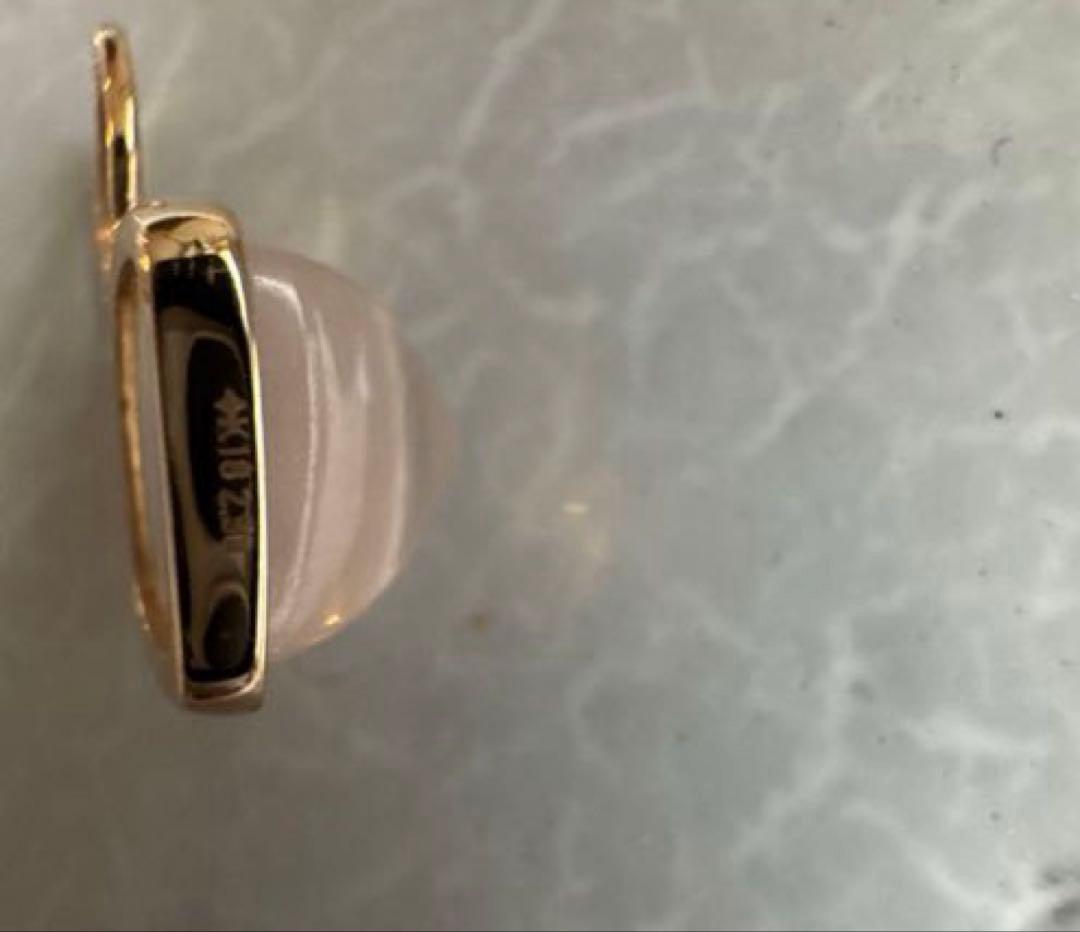 極美品✨各2.5ct✨K18PG ローズクォーツチャーム✨