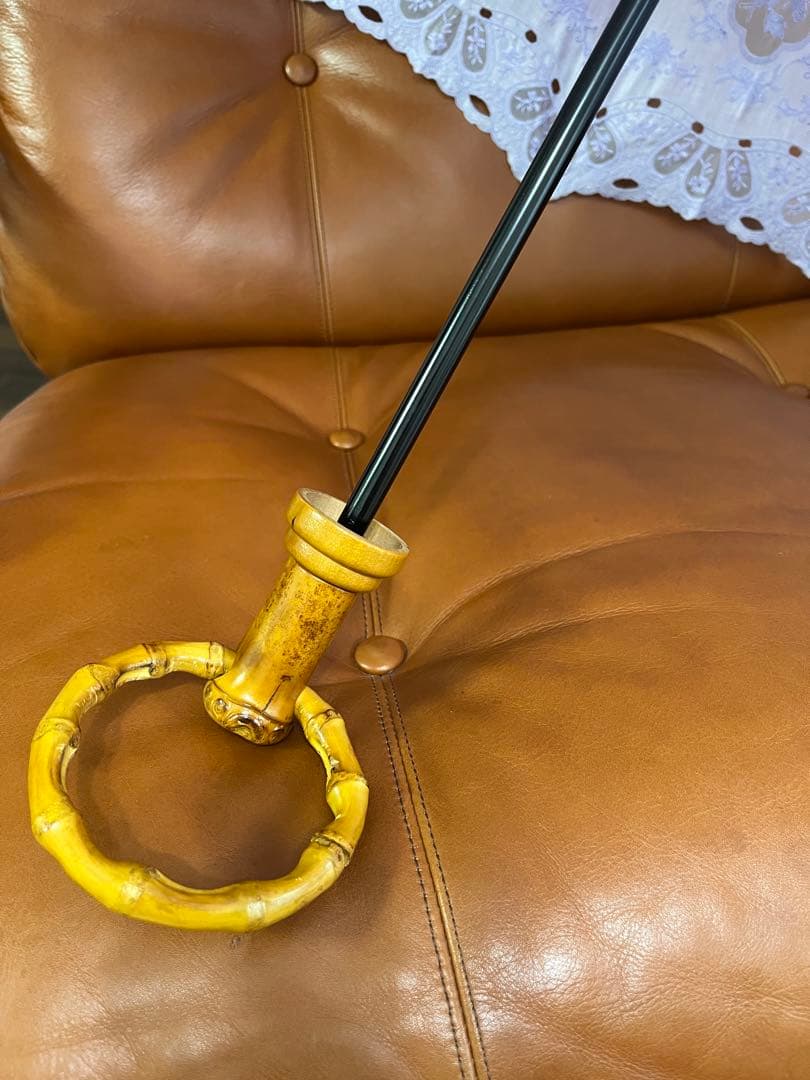 福井洋傘♡刺繍入りライラック日傘 折りたたみ式