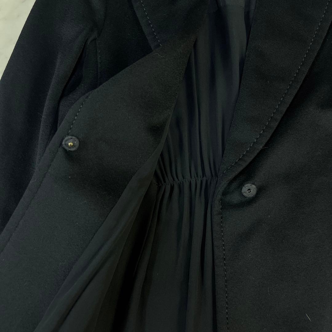 美品♪マックスマーラSPORTMAX イタリア製 ウール ロングコート ブラック