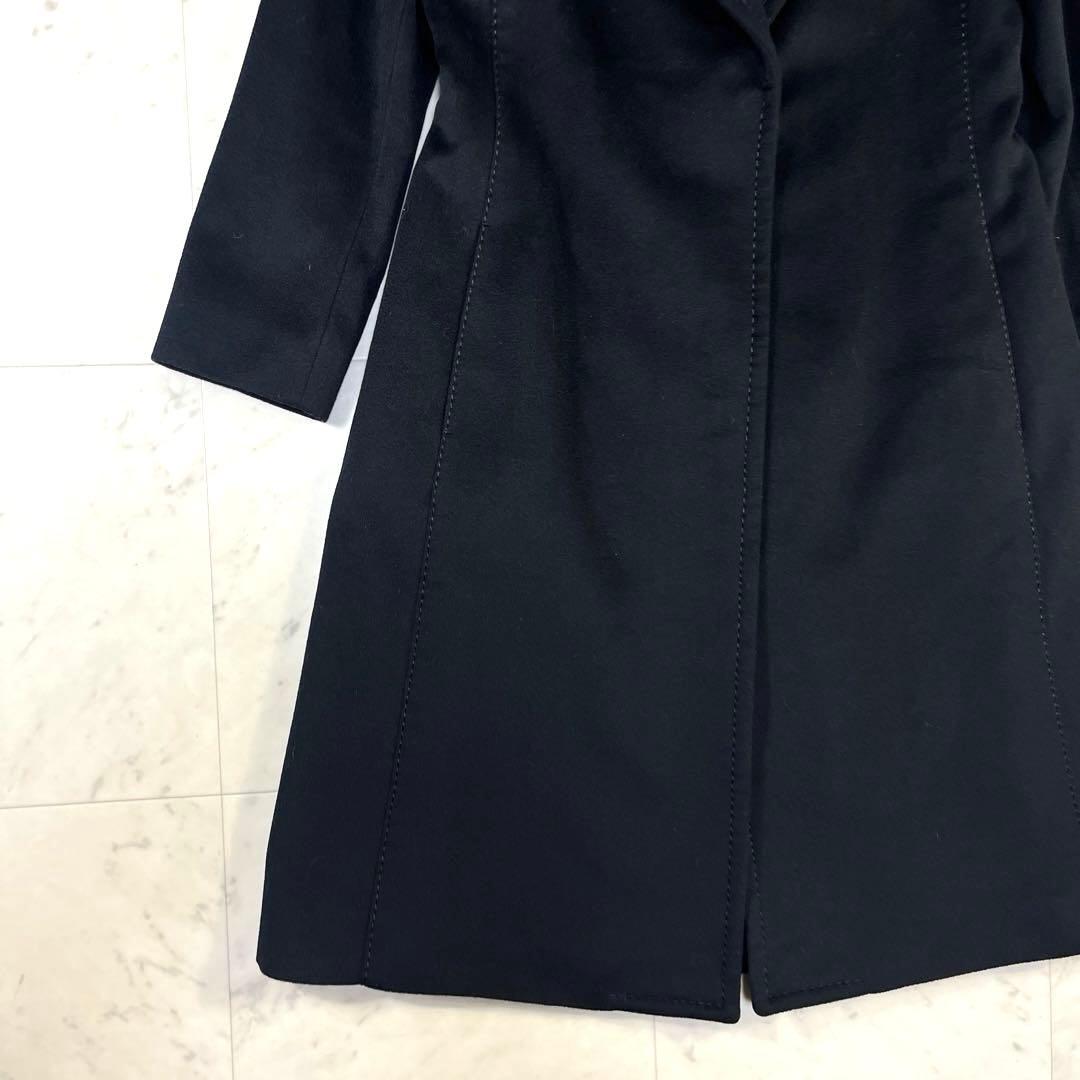 美品♪マックスマーラSPORTMAX イタリア製 ウール ロングコート ブラック