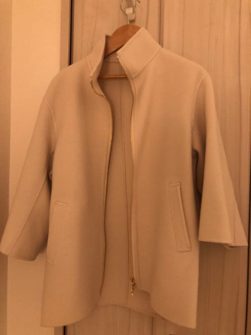 値下　ウールリバー スタンドカラーコート　サイズ32