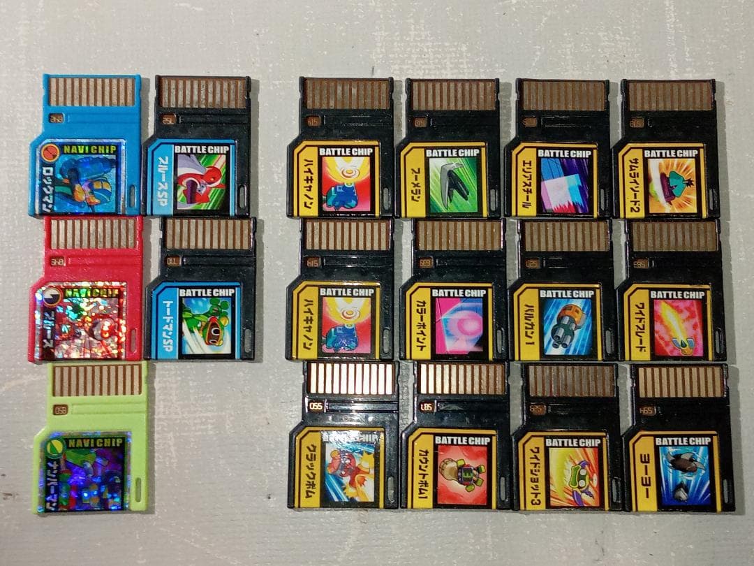 ぽ*ん様 ロックマンエグゼ5 バトルチップ 17点 まとめ売り ジャンク扱い