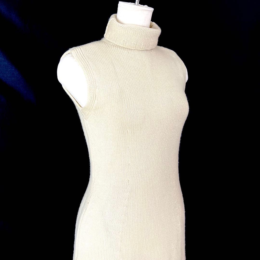 『美品』FOXEY フォクシー カシミヤ100% ノースリーブ　ワンピース 38