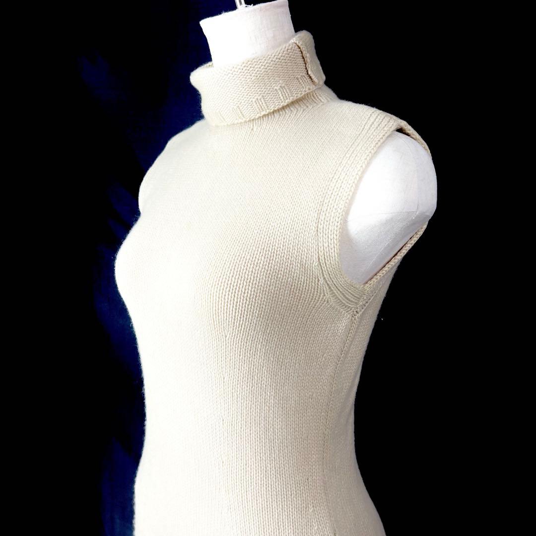 『美品』FOXEY フォクシー カシミヤ100% ノースリーブ　ワンピース 38