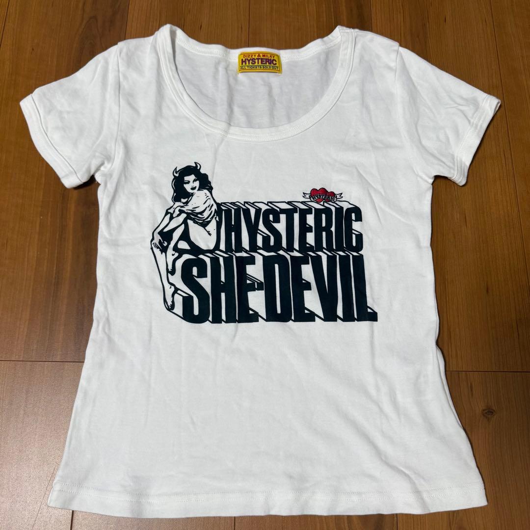 1*8様 ヒステリックグラマー SHE DEVIL HEART刺繍 チビTシャツ