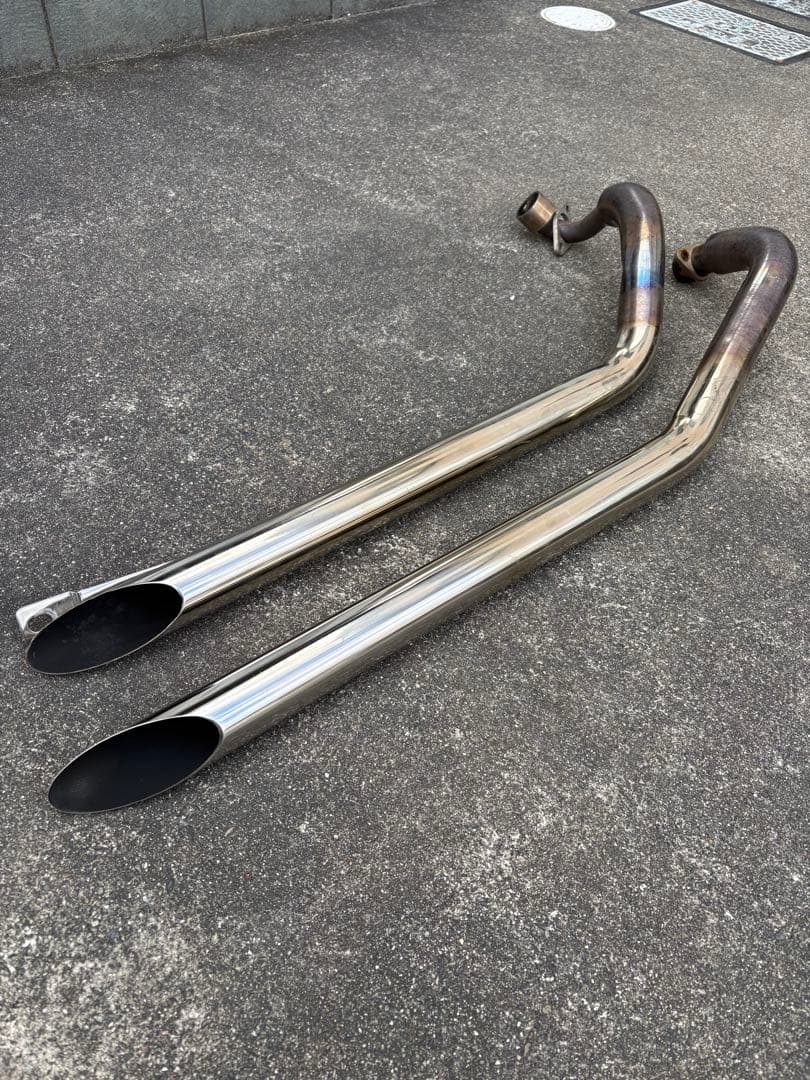 ドラックスター400 スラッシュカットマフラー