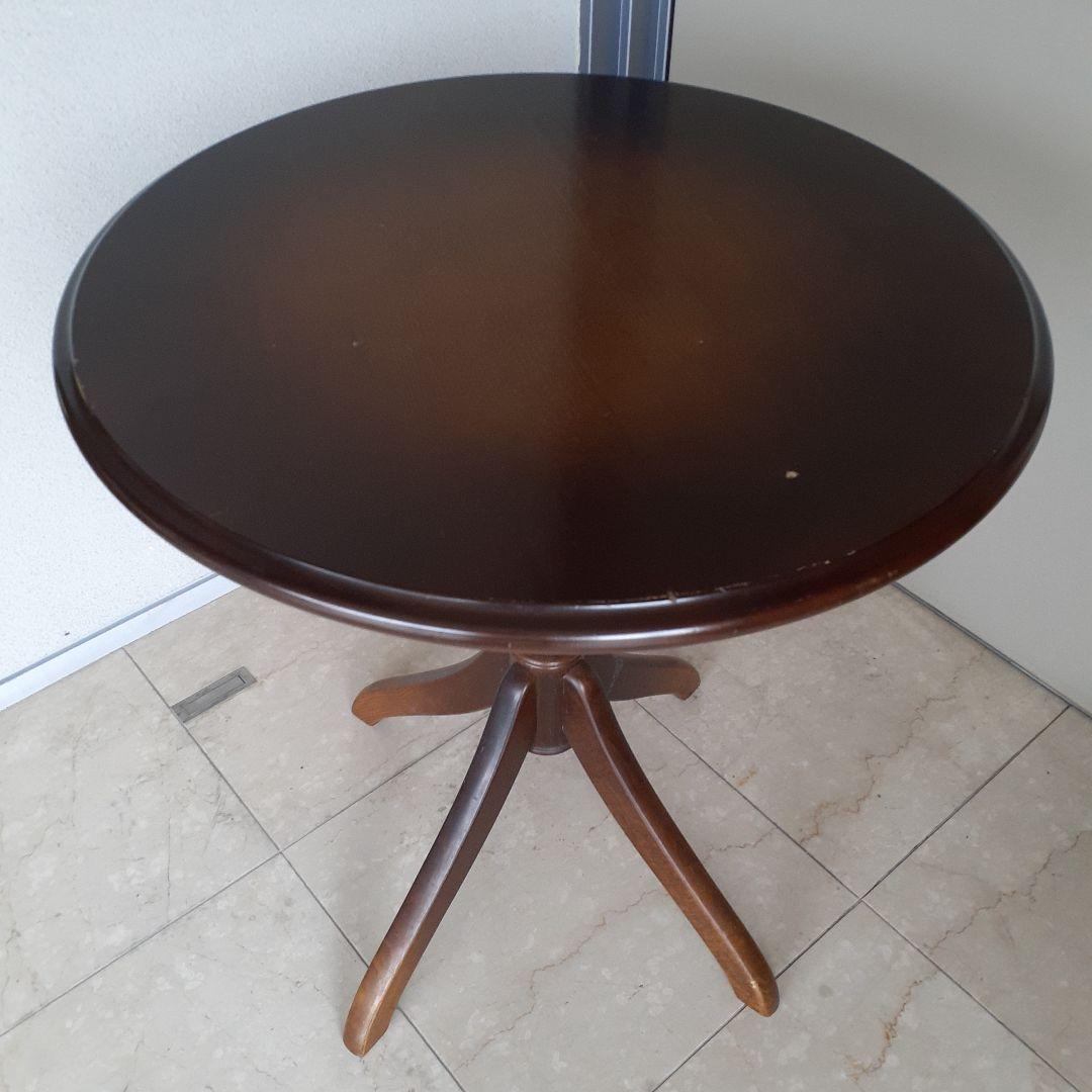 飛騨産業　直径60cm　丸テーブル ヴィンテージ