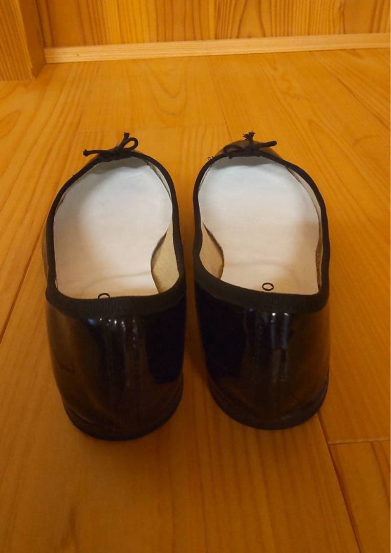 レペット バレエシューズ エナメル 黒 39 ブラック