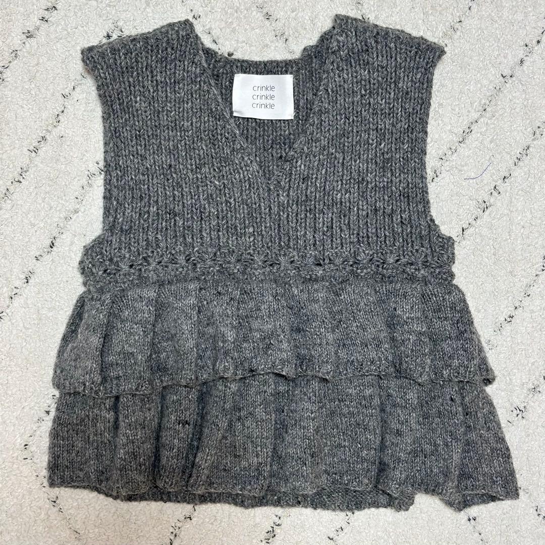 【完売】crinkle crinkle crinkle ハンドニットベスト