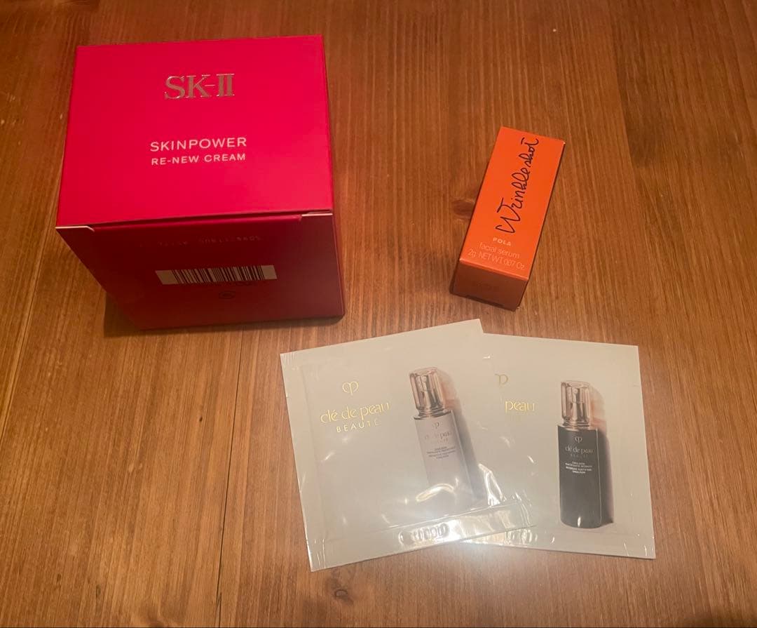 SK-II スキンパワーリニュークリーム　pola リンクルショット　クレド乳液