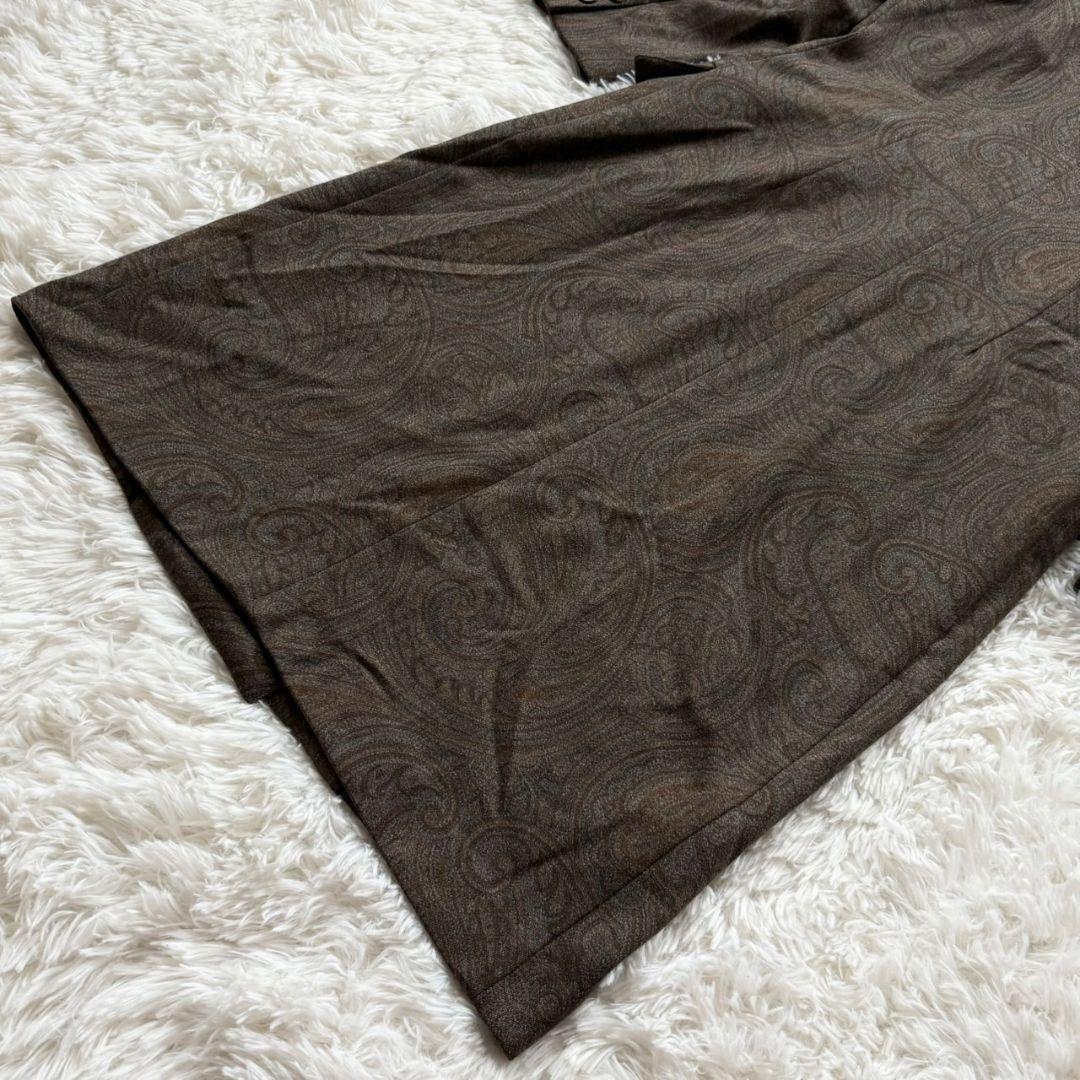 合馬公式アカウント1専用美品 エトロ チェスターコート ペイズリー柄 ベロア