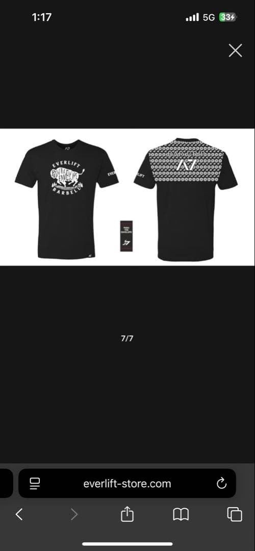 A7　バーグリップTシャツ　Mサイズ