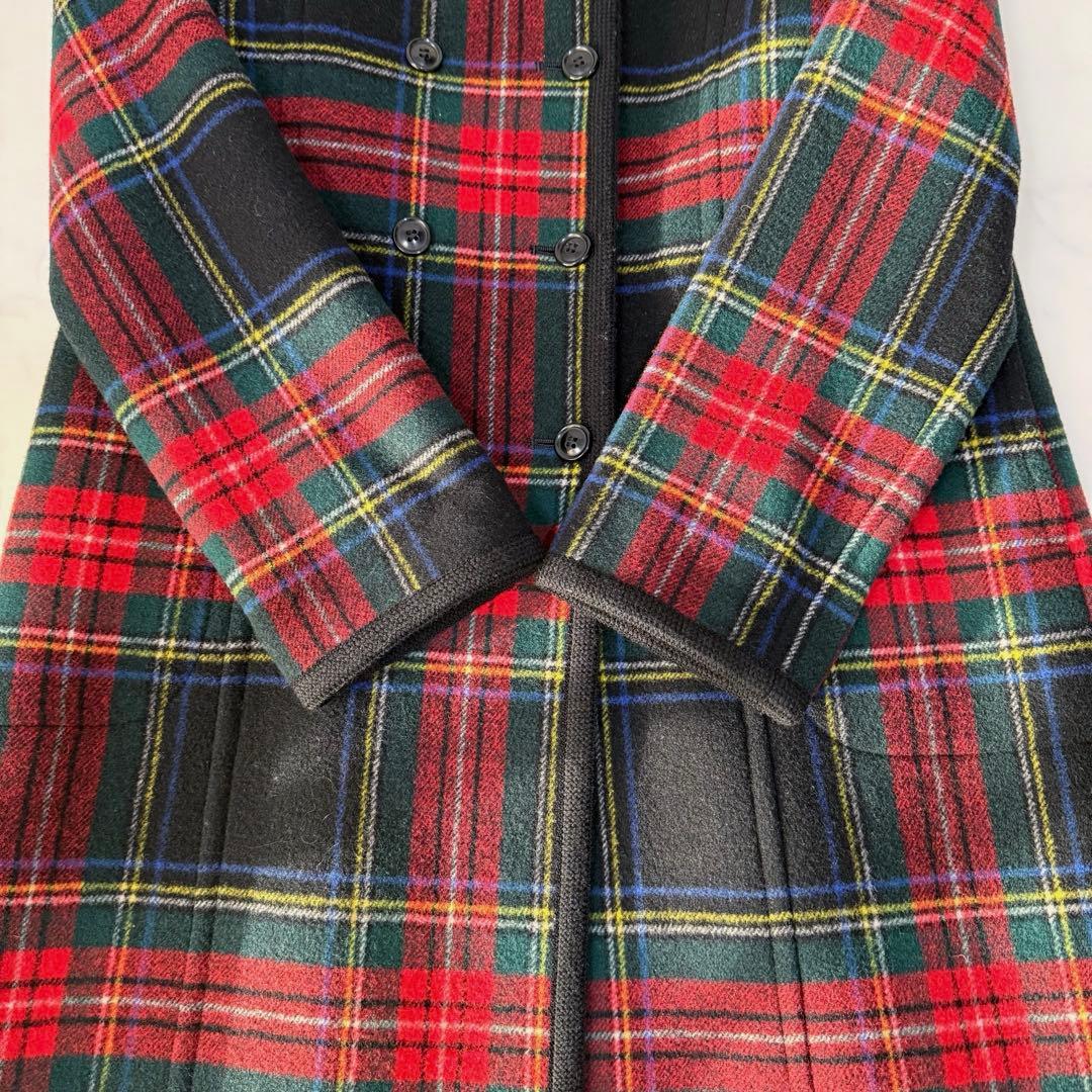 ヨークランド Yorkland チェック柄 ウール ヴィンテージ 赤 緑