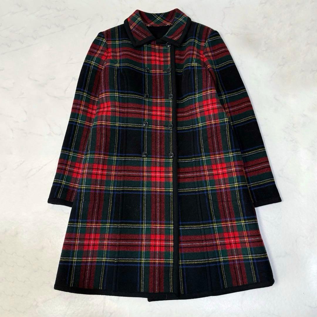 ヨークランド Yorkland チェック柄 ウール ヴィンテージ 赤 緑