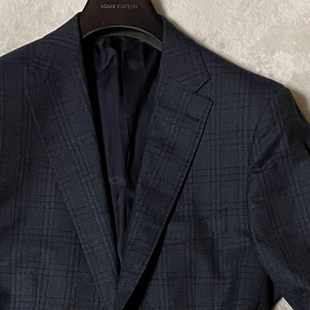 専用ヒルトン × 伊・コロンボ社 グレンチェック柄スーツ A6/T175 美品