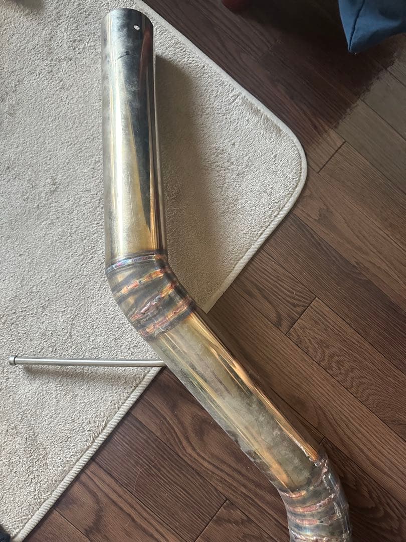  F32中間スーパースプリントマフラー　リアピースワンオフ　中間リア溶接済