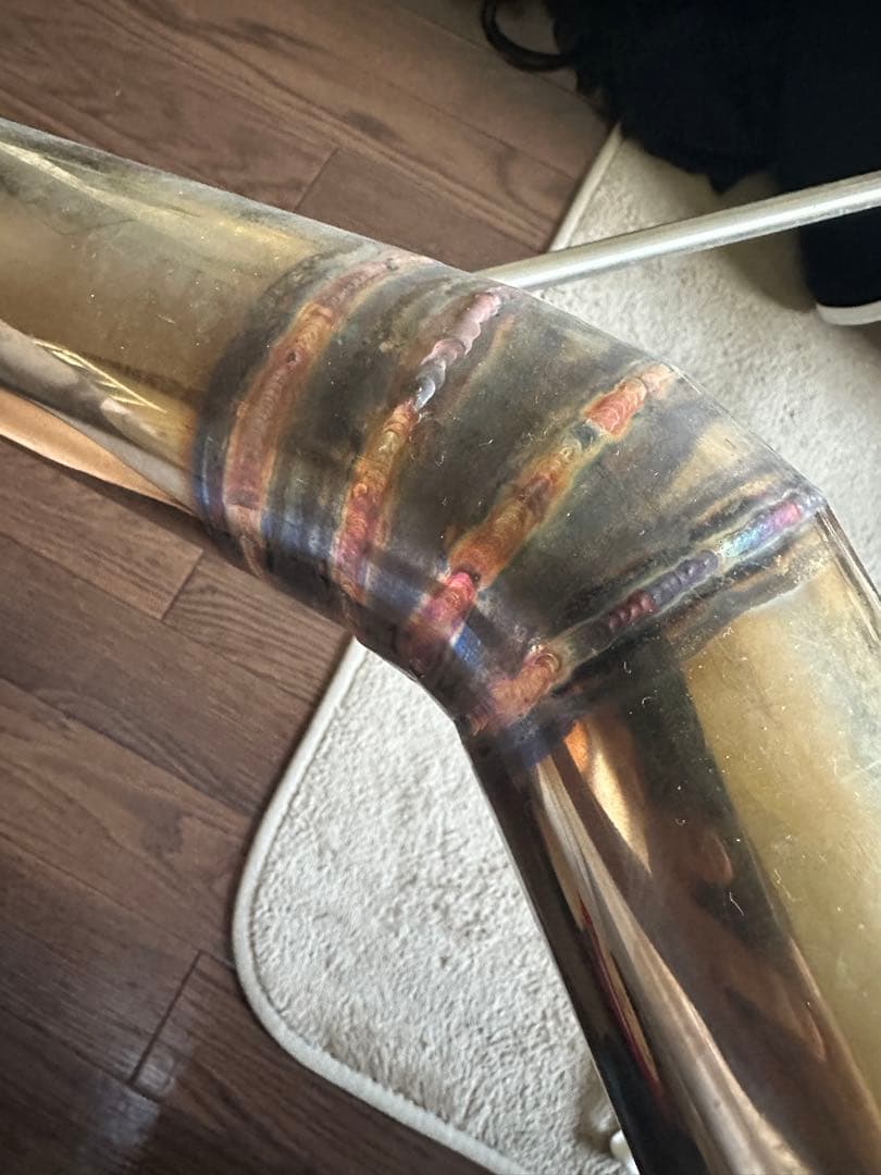  F32中間スーパースプリントマフラー　リアピースワンオフ　中間リア溶接済