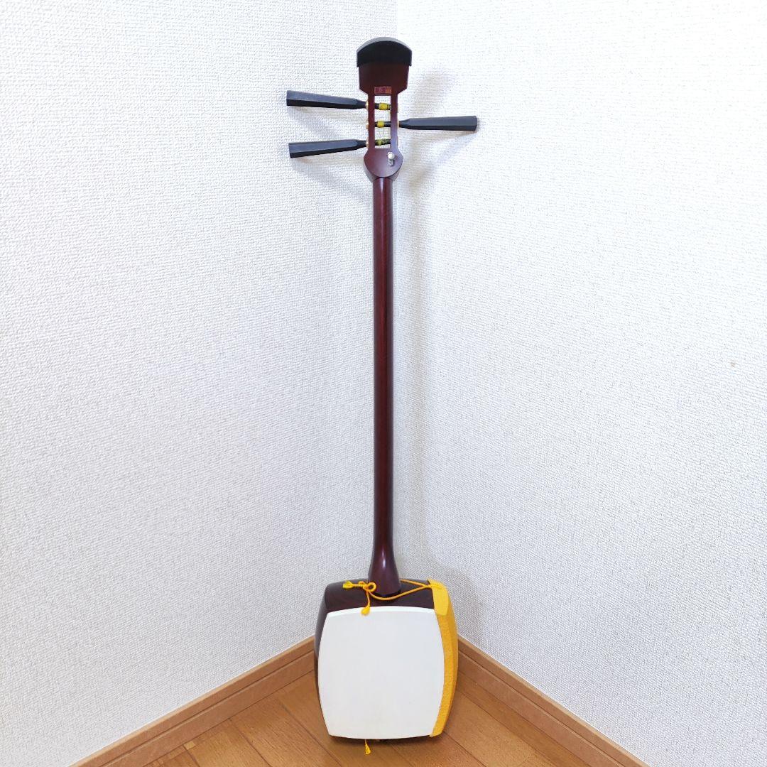 【美品】短棹 東さわり 三味線 藤本流 ハードケース付き 付属品完備