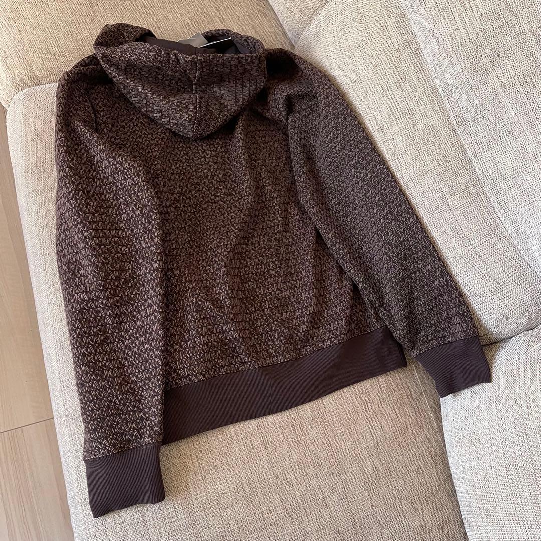 新品 マイケルコース MKシグネチャーロゴ ZIPフーディー パーカー