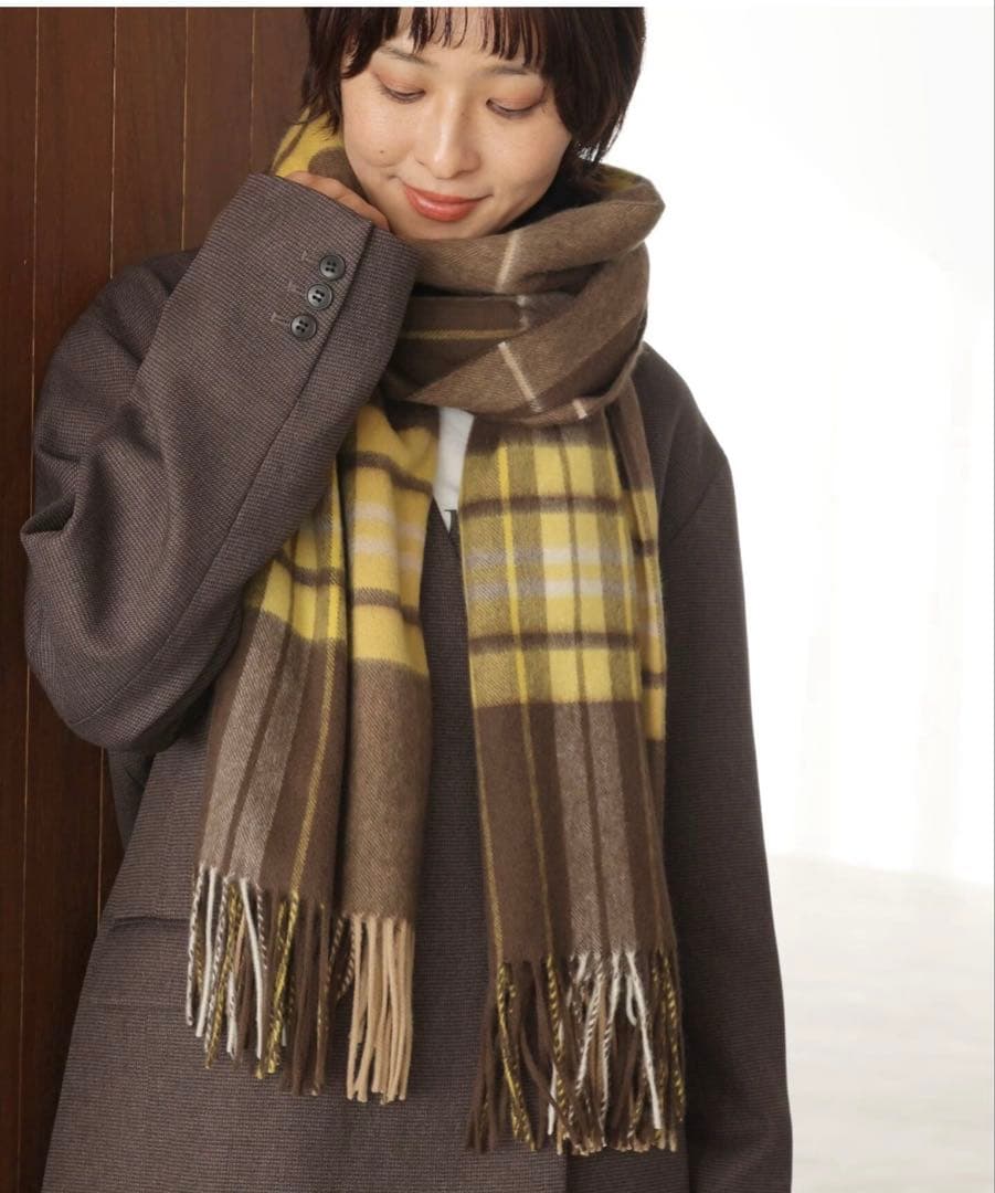 ジャーナルスタンダードレリュームRELUMEウールカシミヤストール　新品