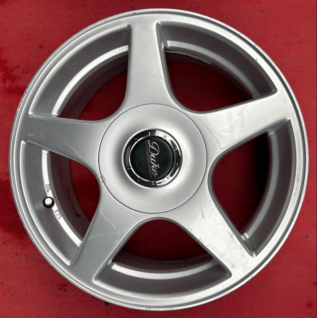 DUKE15インチ社外アルミホイール15Ｘ6.0J PCD100４本のみ販売です