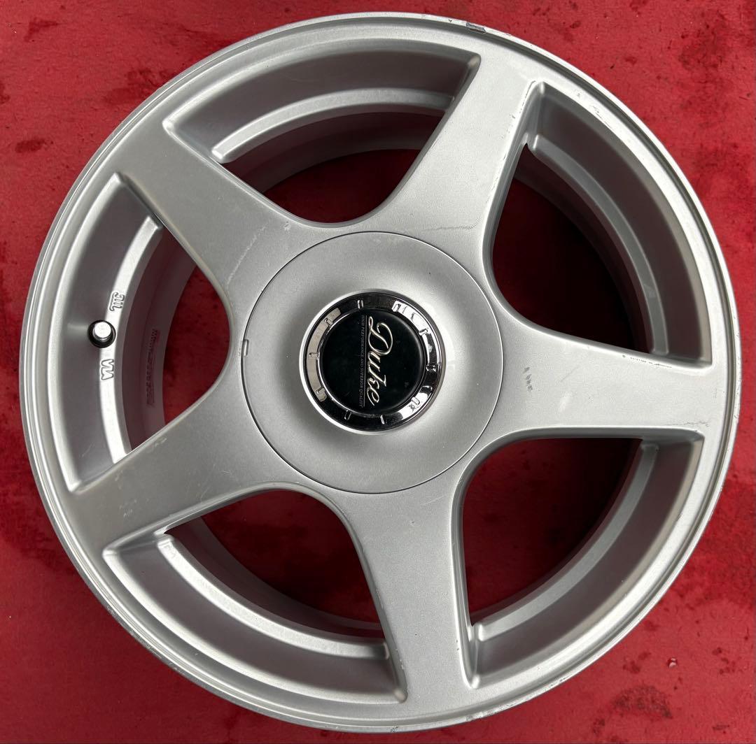 DUKE15インチ社外アルミホイール15Ｘ6.0J PCD100４本のみ販売です