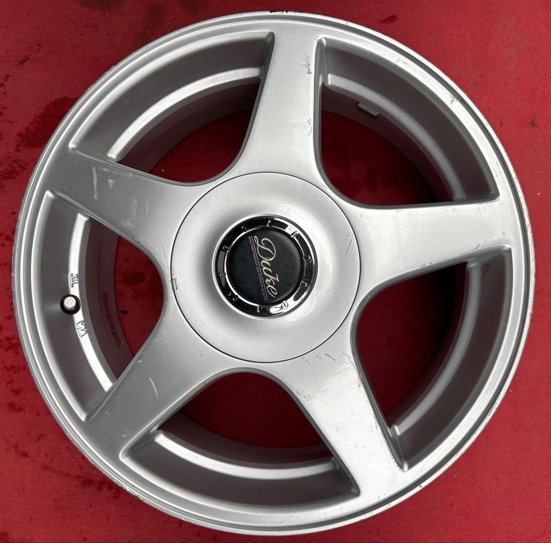 DUKE15インチ社外アルミホイール15Ｘ6.0J PCD100４本のみ販売です