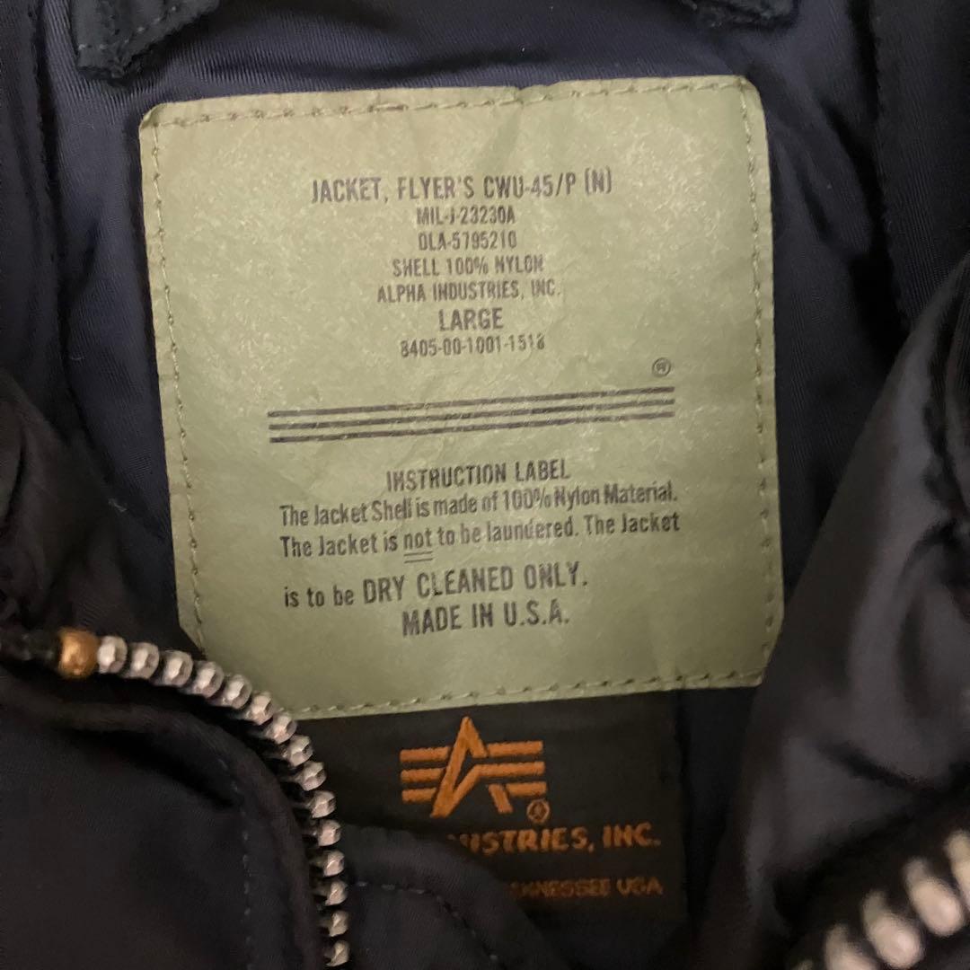 ALPHA CWU-45P アメリカ製 旧タグ ヴィンテージ フライトジャケット