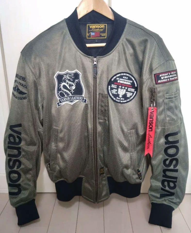 使用1回 VANSON バンソン メッシュジャケット　コミネプロテクター付き