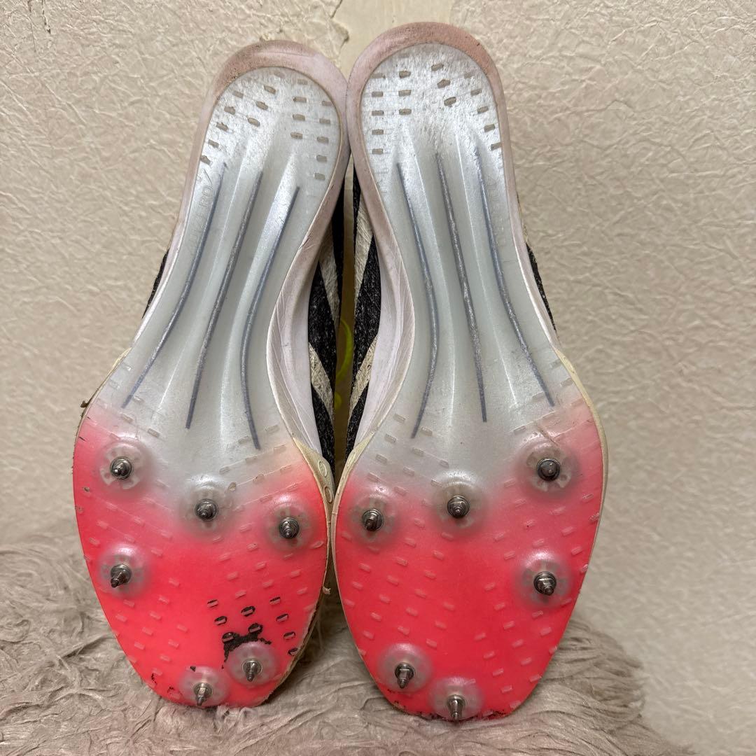 スパイク・シューズ ホワイト/ブラック/イエロー アディゼロprimeSP3