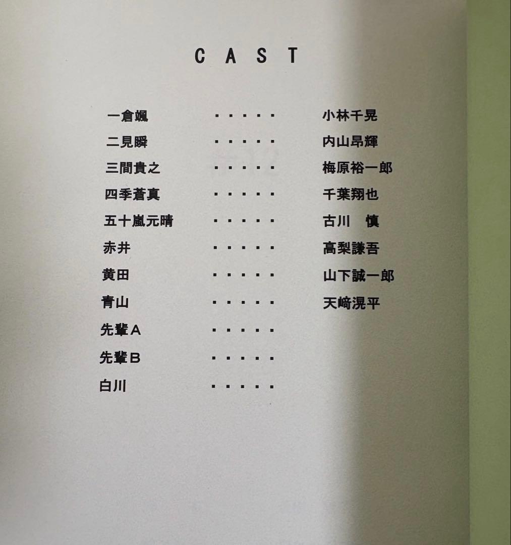 内山昂輝 千葉翔也 クールドジ男子 直筆サイン キャストサイン　台本