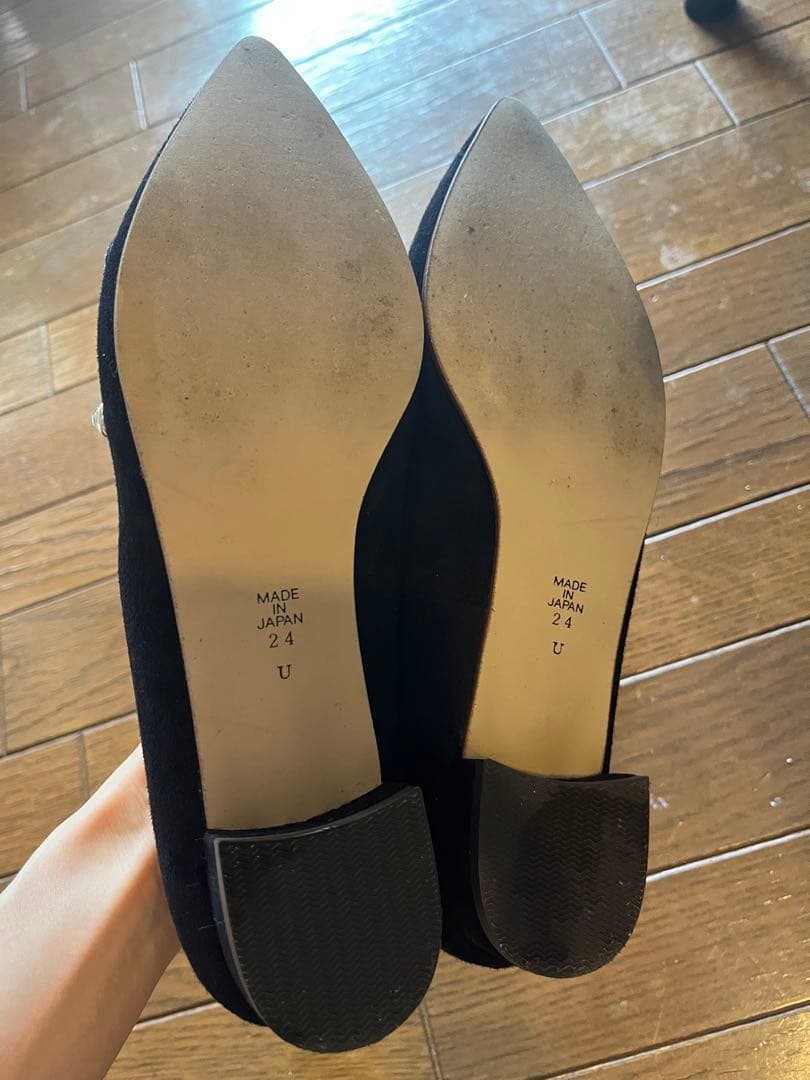 【美品】DIANA 大粒ビジューパンプス