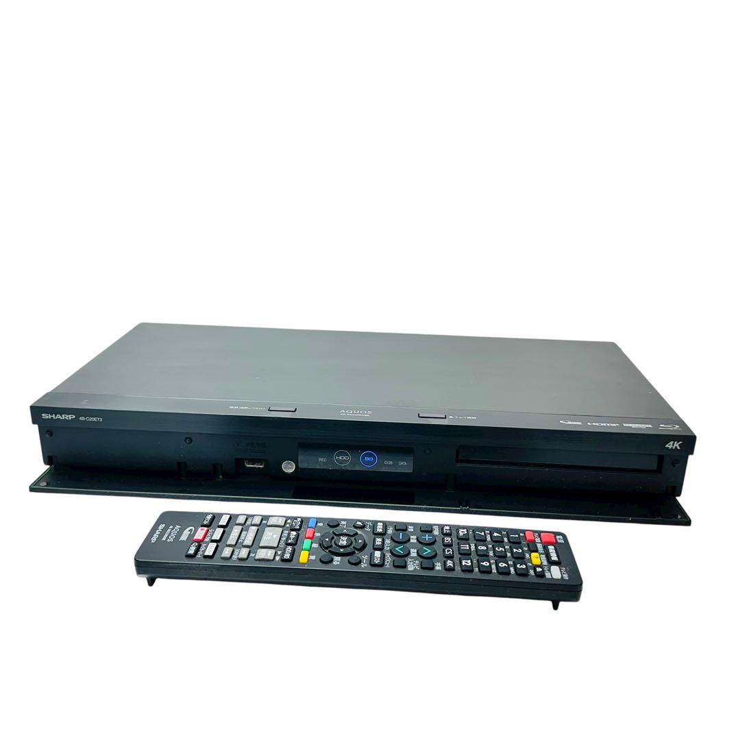 SHARP 3チューナー　Blu-rayレコーダー　4B-C20ET3