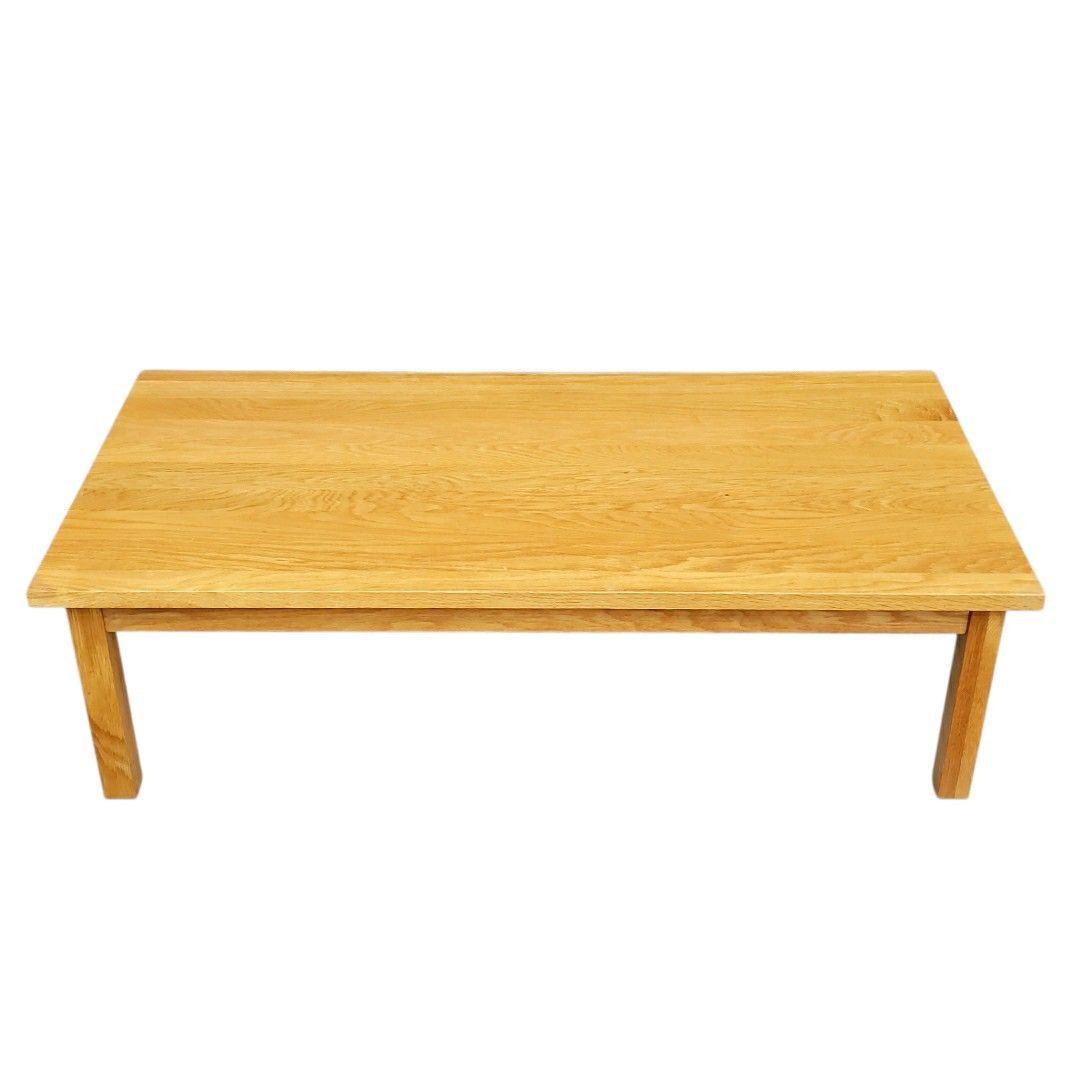 無印良品 木製ローテーブル 引出付 オーク材 ナチュラル 無垢材 文机 デスク