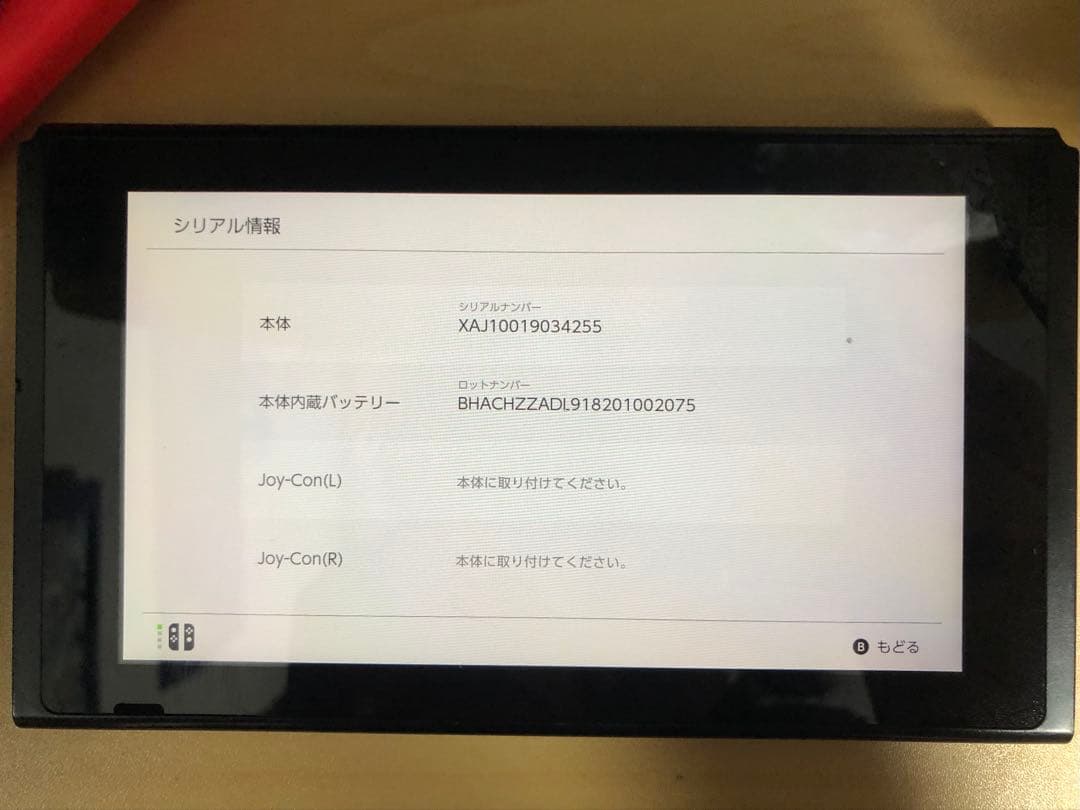 (テツ)Nintendo Switch 本体 液晶に不具合あり