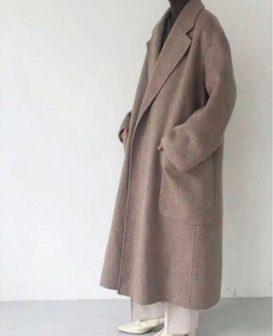 セール‼️TODAYFUL ウールオーバーコート　オートミール38