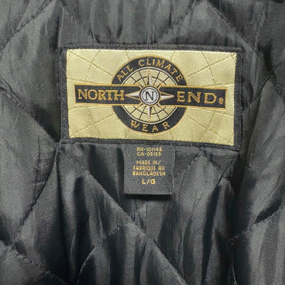 90s ビンテージ スタジャン リアルレザー ウール 本革 黒ブラック サイズM