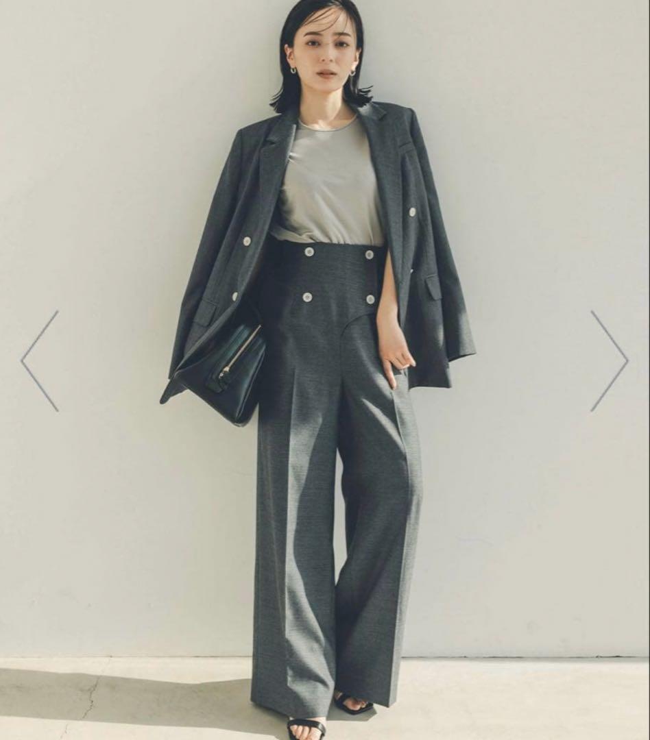 【新品タグ付き】2025✨️アニュアンス スプリング ウール ワイド パンツ