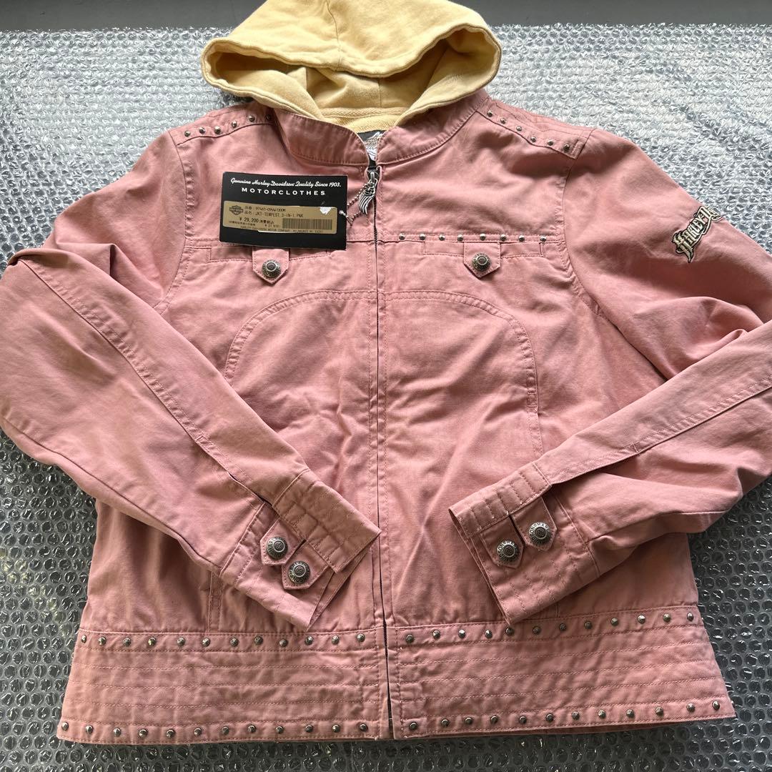 新品　ハーレー純正　レディースジャケット　M フードベスト取外し可