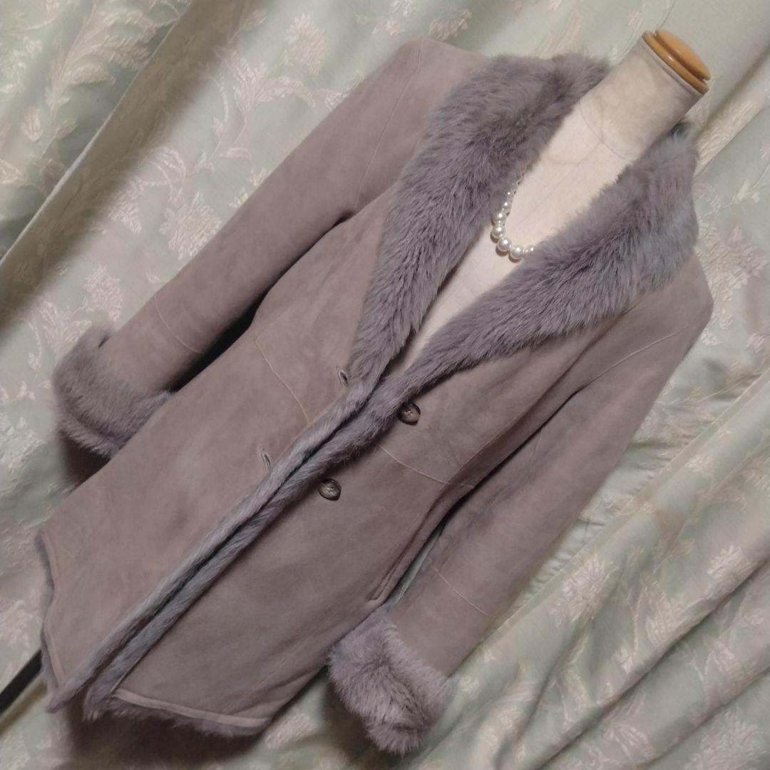 美品✩本物✩ムートン✩軽い✩柔らか✩ファーコート✩綺麗ですよ