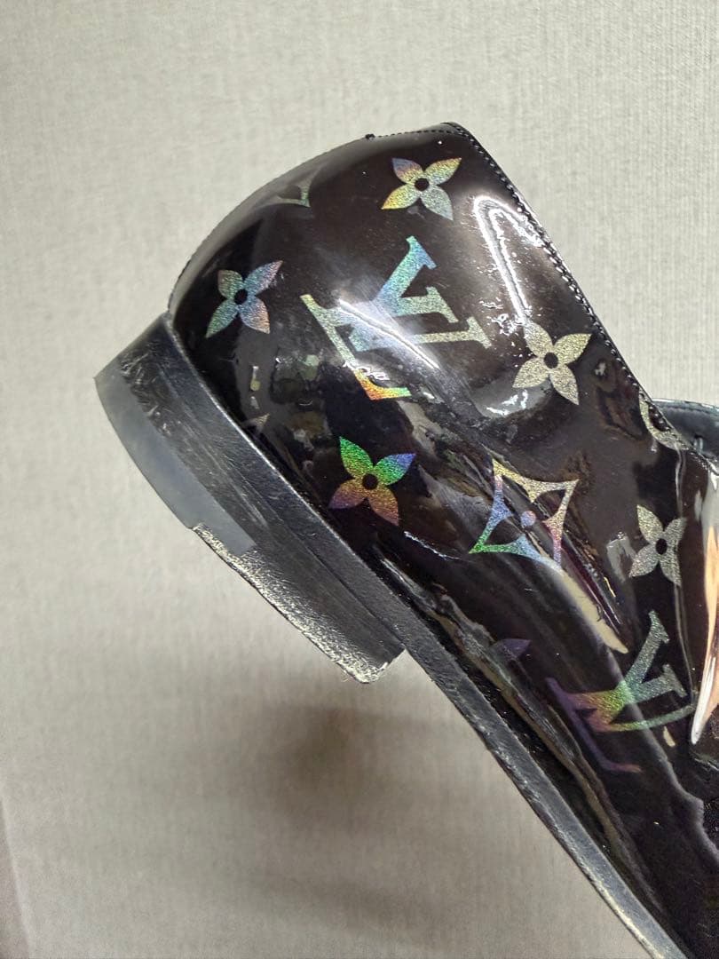 ルイヴィトン LVヴァンドームラインパテントレザーブラックモノグラム