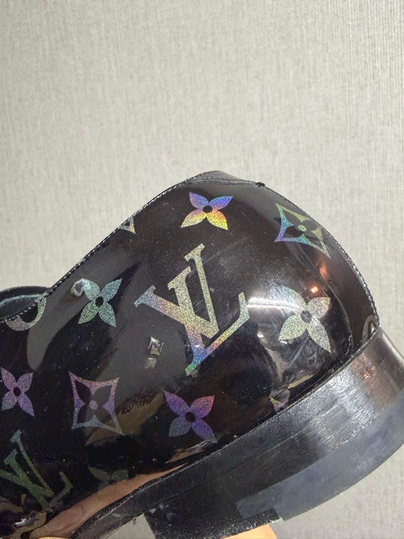 ルイヴィトン LVヴァンドームラインパテントレザーブラックモノグラム