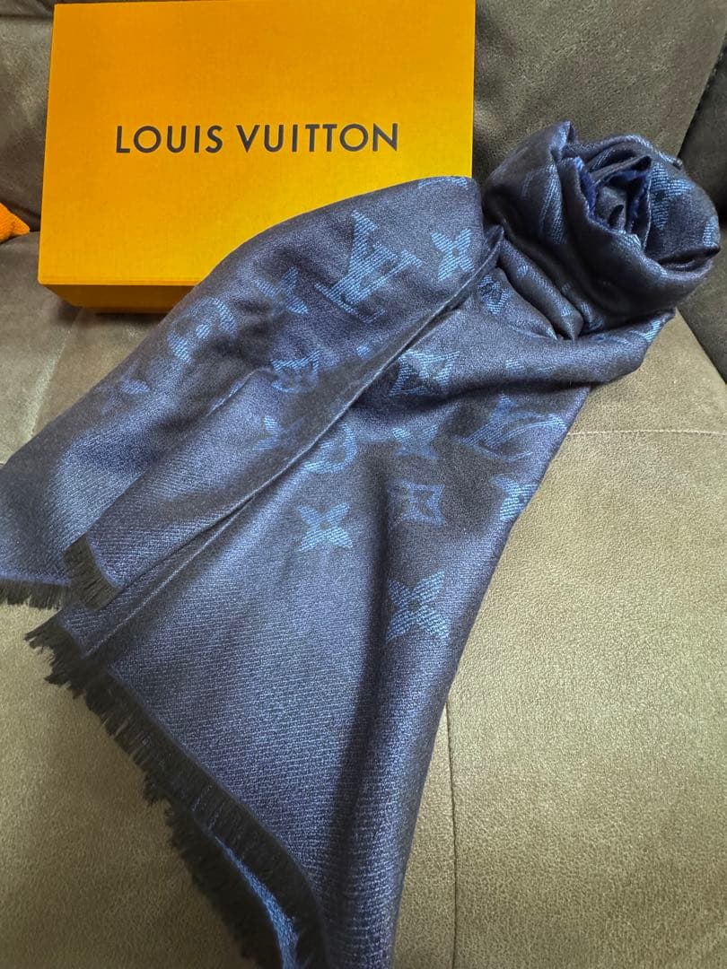p*)様 美品　ルイヴィトン　ストール　マフラー　カシミア　ウール　シルク
